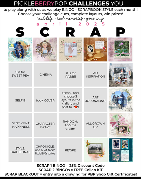 2025-04 Scrapbook Bingo