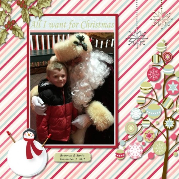 Brennon and Santa