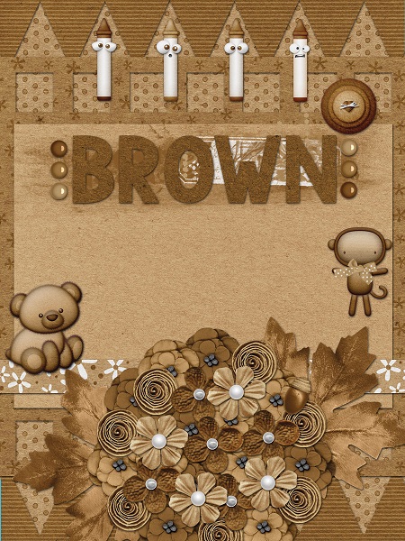 Brown Color Card