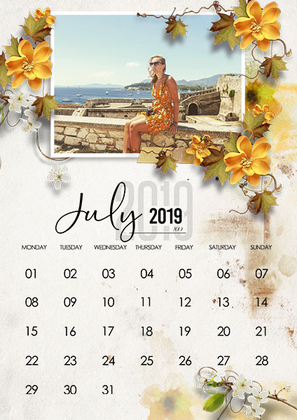 Calendar July 2019