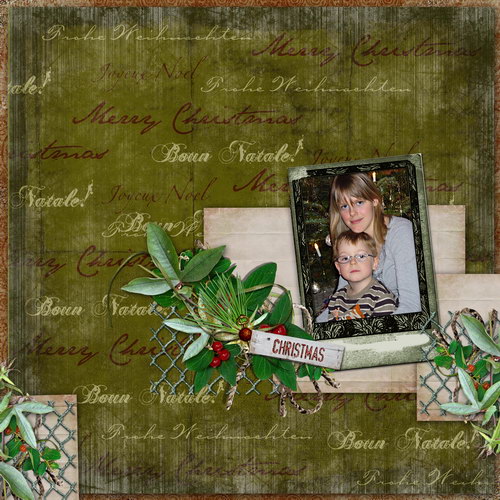 Christmas Greetings - Layout 2 (Twin_Kati)