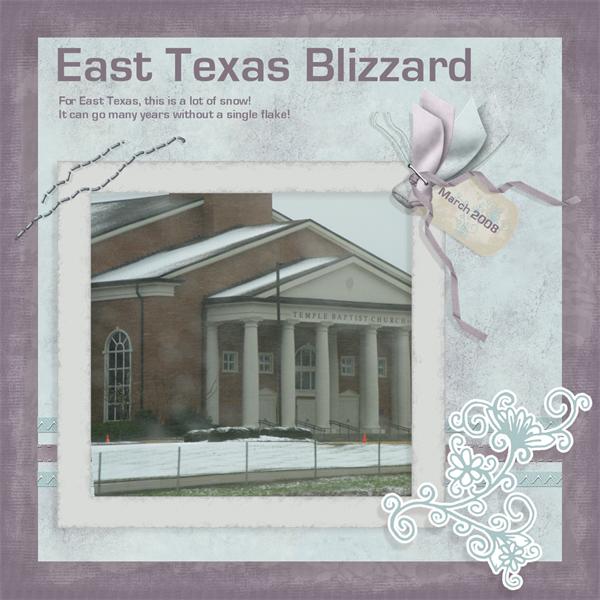 East Texas Blizzard