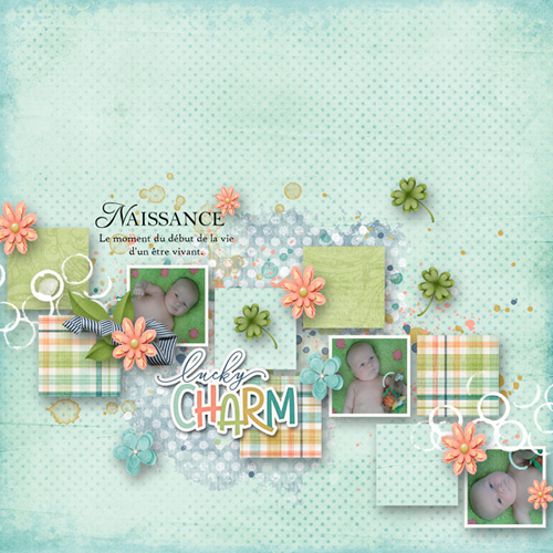 GDSO mini kit LUCKY CHARM DE fayette  + TEMPLATE BELLISAE 7DAYSWEEKS