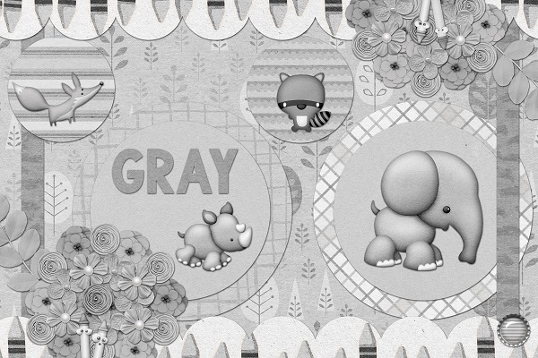 Gray Color Card