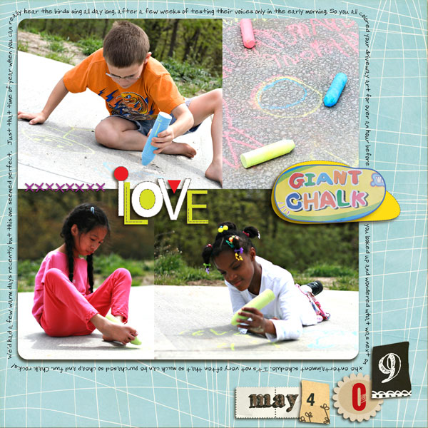 I Love (Giant Chalk)