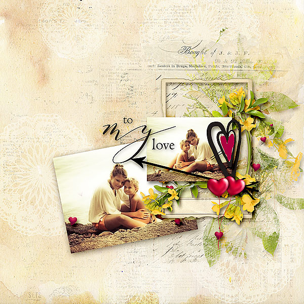 I love you - collection with quick pages & FWP by DitaB Designs