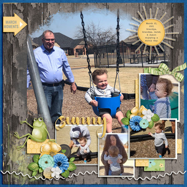 Jaxon & Grandpa at the park 3.2021