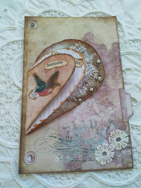 Junk Journal Challenge heart booklet