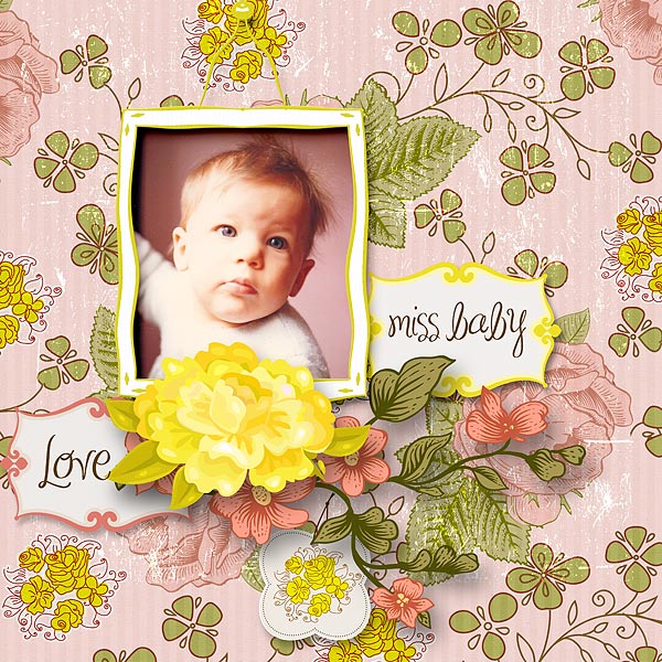 kit shopping girly layout by me