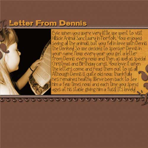 Letter From Dennis