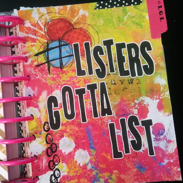 Listers Gotta List planner dashboard hybrid