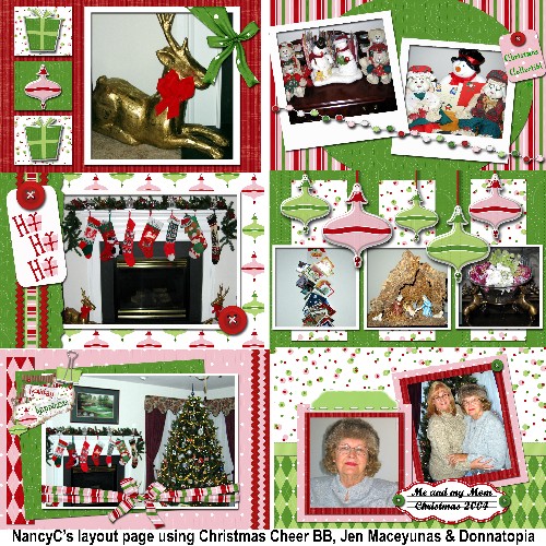 NancyC's Layout Page,Christmas Cheer  BB,JenMaceyunas