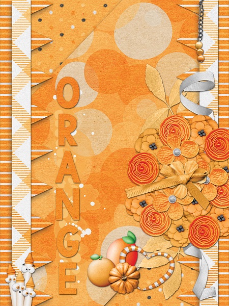 Orange Color Card