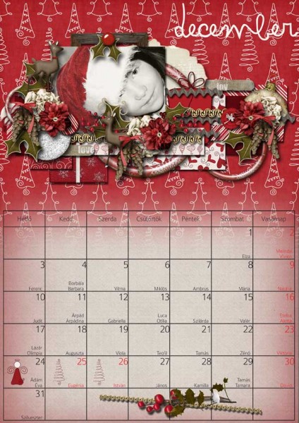 Our December calendar