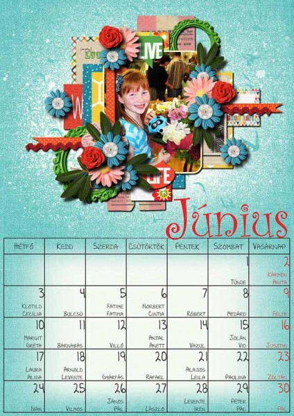 Our june calendar