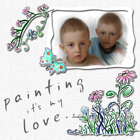 Painting it's my love...