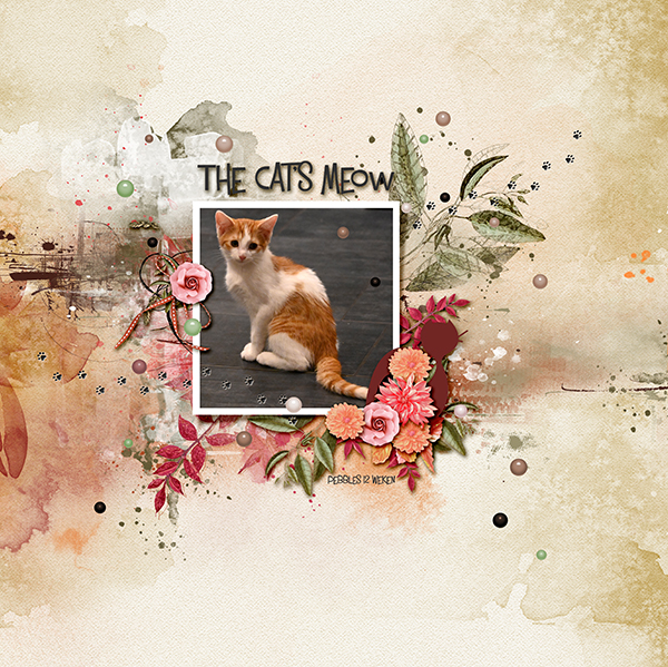 Pebbles en Snoopy Free template