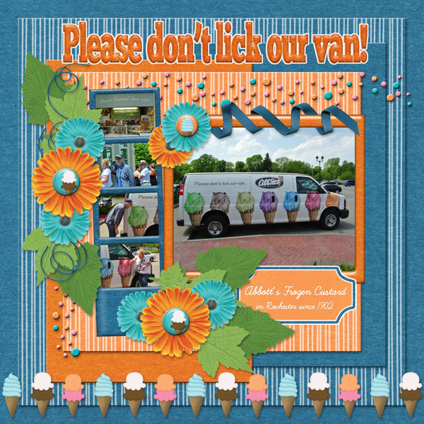 Please don't lick our van!