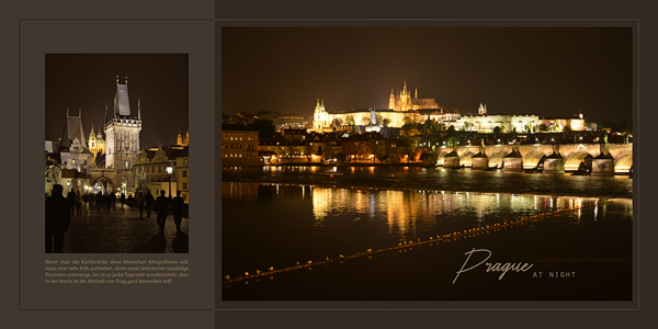 Prague at night