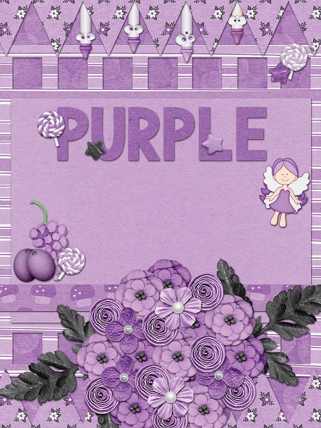 Purple Color Card