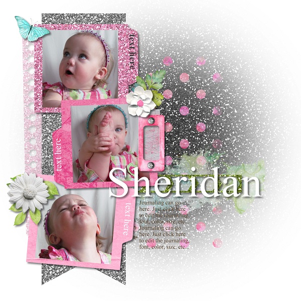 Sheridan is a very delightful little Great Great Niece......