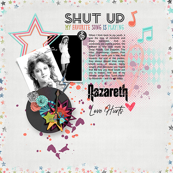 shut up -my favorite song is playing