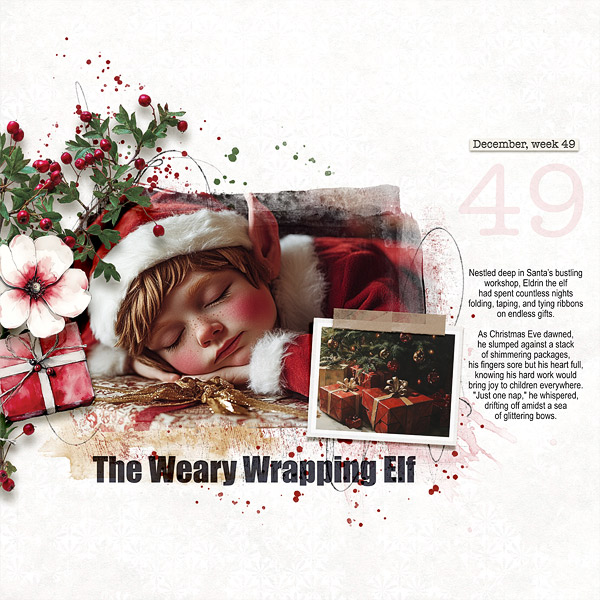 The weary wrapping elf