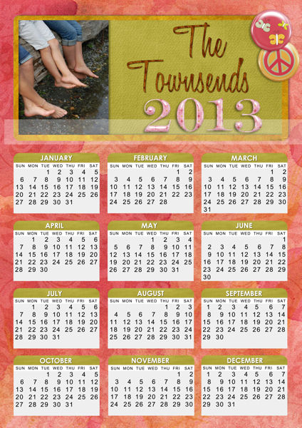 Townsend Calendar 2013