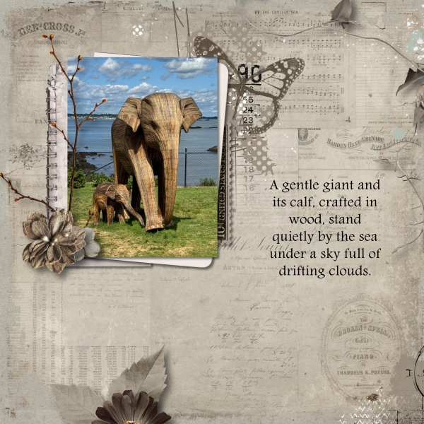 Wooden Elephants