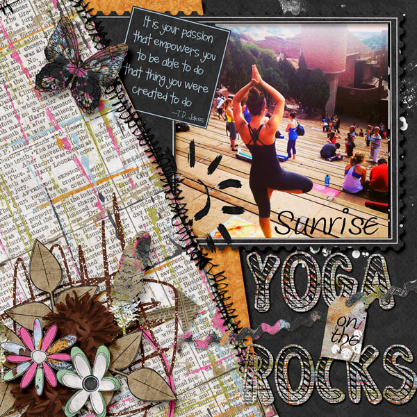 Yoga on the rocks