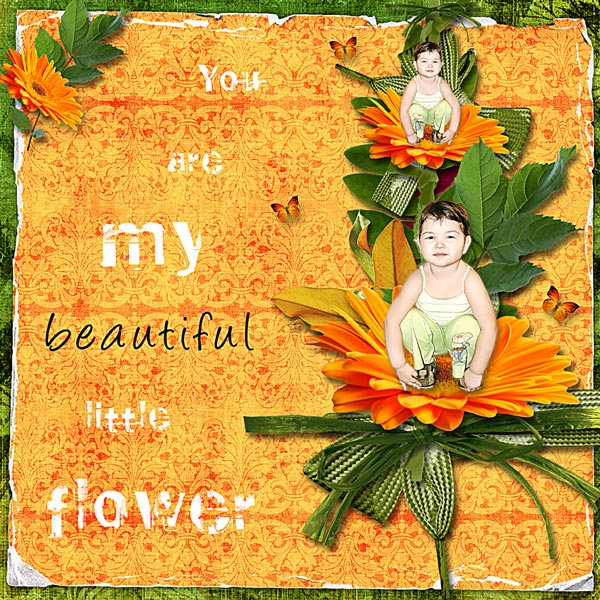 You are my beautiful little flower