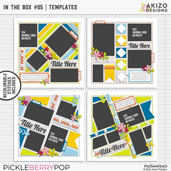 In The Box 05 Templates by Akizo Designs