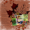 layout for beauty of autumn template