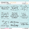 Coastal Escape Word Art