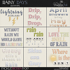 Rainy Days Word Art Pack