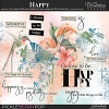 Happy ~ art brushes and word art pack by TirAmisu design