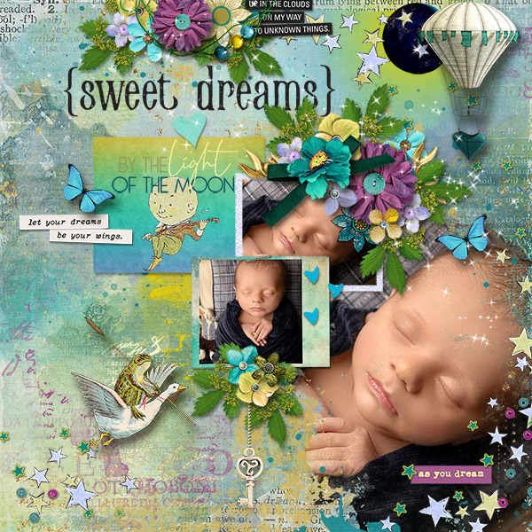 Dream Travel Page Kit by Heartstrings Scrap Art