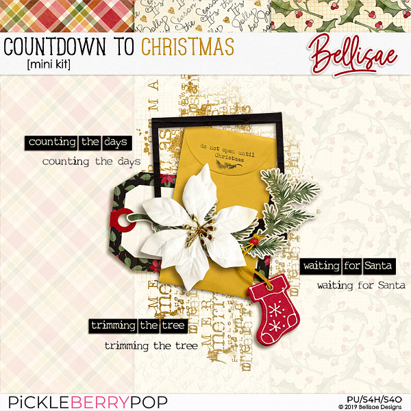 Countdown to Christmas Mini Kit by Bellisae Designs