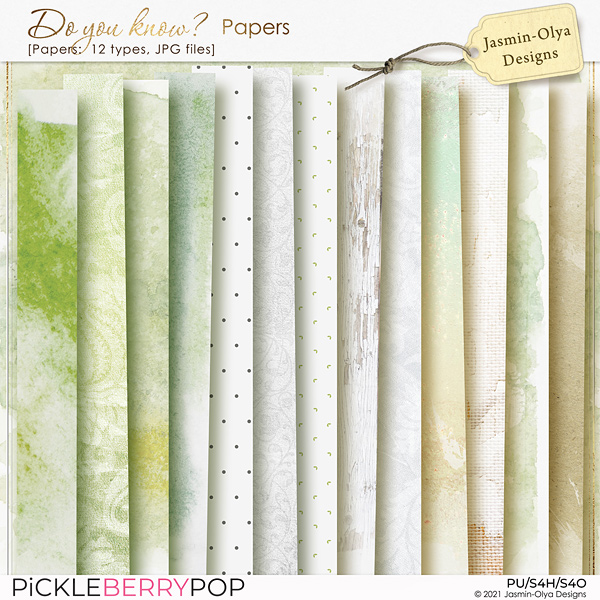 Do you know - Papers (Jasmin-Olya Designs)