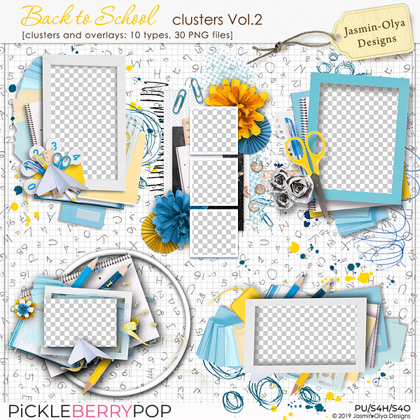 Back to School - Clusters Vol.2 (Jasmin-Olya Designs)