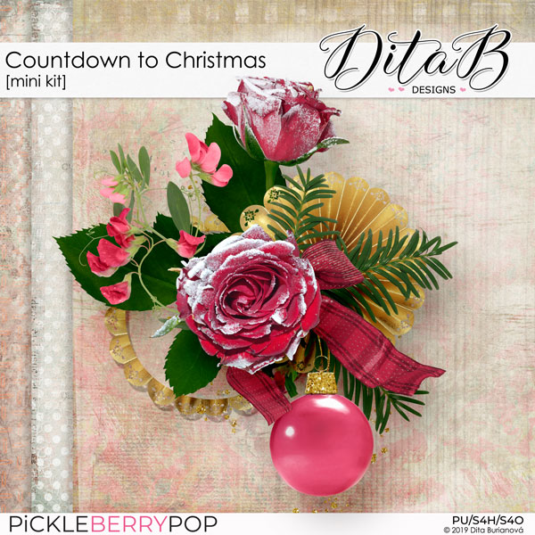 Countdown to Christmas Mini Kit by DitaB Designs