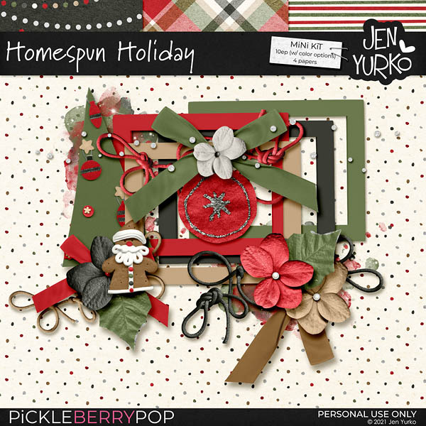 Homespun Holiday Mini Kit by Jen Yurko