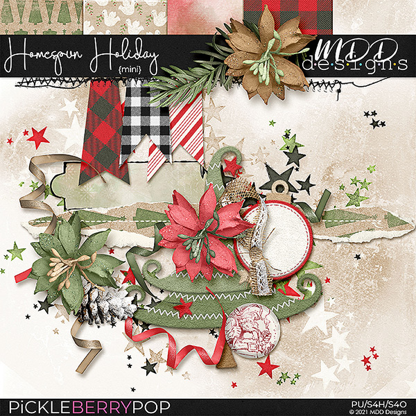 Homespun Holiday Mini Kit by MDD Designs