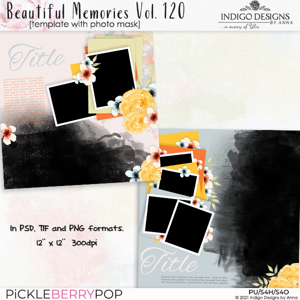 Beautiful Memories Templates Vol.120 by Indigo Design by Anna