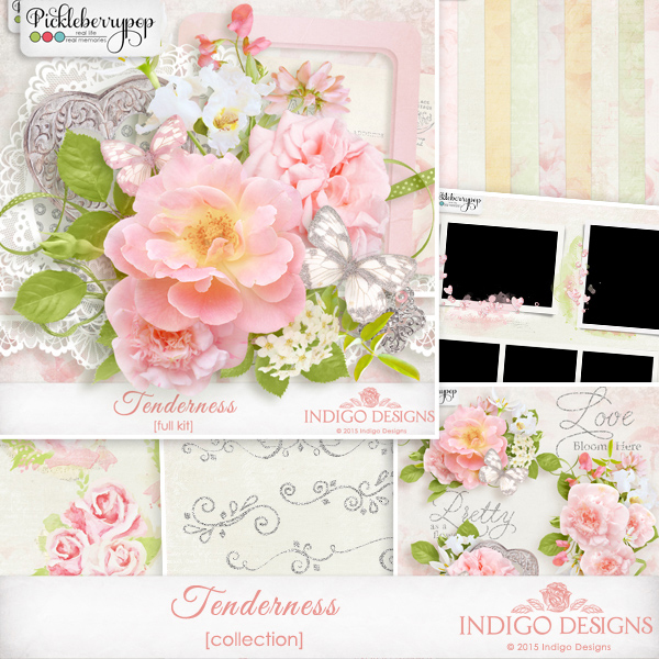 Tenderness Collection with Free Swirls by Indigo Designs