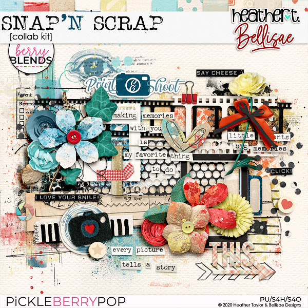 Snap 'N Scrap, A Berry Blends Collab Kit