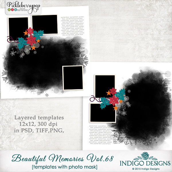 Beautiful Memories Templates Vol.68 by Indigo Designs 