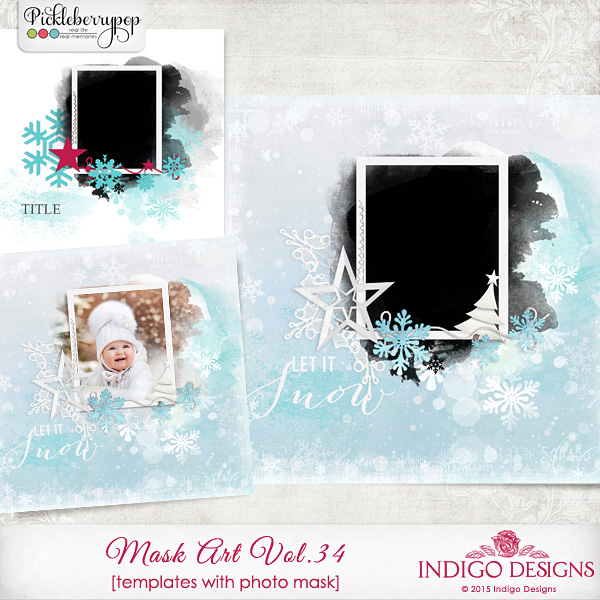 MaskArt Template 2in1 Vol.34 by Indigo Designs