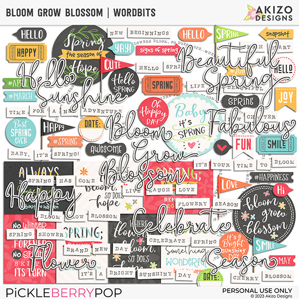 Bloom Grow Blossom | Wordbits