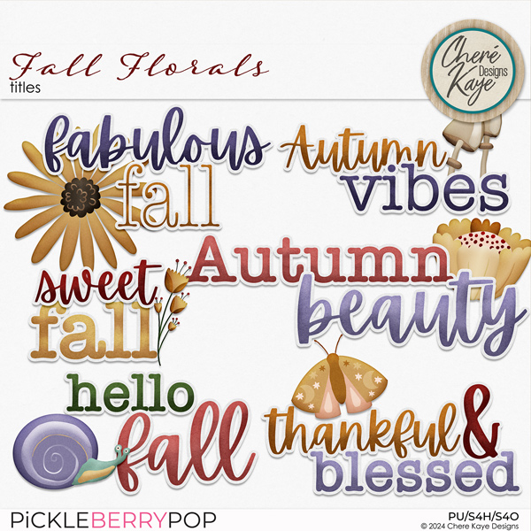 Fall Florals Titles